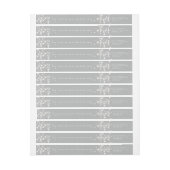 カスタムメッセージのクリスマスラきらめくイツアドレス ラップアラウンドラベル (シート)