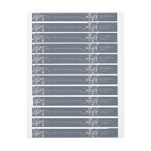 カスタムメッセージのクリスマスラきらめくイツアドレス ラップアラウンドラベル (シート)