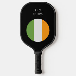 カスタムメッセージアイルランド国旗 ピックルボールラケット