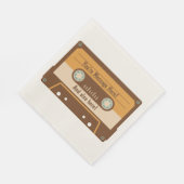 カスタムメッセージカセットテープ紙パーティーナプキン スタンダードランチョンナプキン (角)