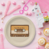 カスタムメッセージカセットテープ紙プレート ペーパープレート (パーティー)