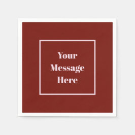 カスタムメッセージクランベリーとライトピンクパーティー スタンダードカクテルナプキン