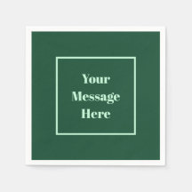 カスタムメッセージダークグリーンとミントグリーンパーティー