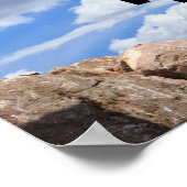 カスタムメッセージディガー掘削機トラクタ ポスター (角)