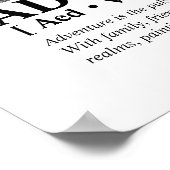 カスタムメッセージフォトファパーソナライズされたミリポートレート ポスター (角)