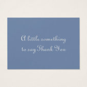 カスタムメッセージブルーサンキューカード (裏面)