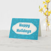 カスタムメッセージホリデーカード カード (黄色い花)