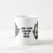 カスタムメッセージミニチュアシュナウツァーペットドッグパパ コーヒーマグカップ (中央)