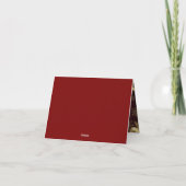 カスタムメッセージ入りクリスマスカード サンキューカード (裏面)