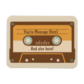 カスタムメッセージ用カセットテープ冷凍機磁石 マグネット (横)