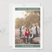 カスタムメッセージ | Sage |クリスマスの写真 招待状 (正面)