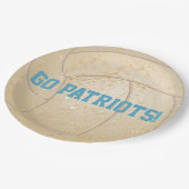 カスタムメッセ動揺してージ ペーパープレート (アングル)