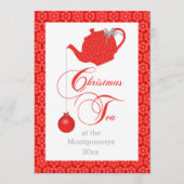 カスタムメニュー赤レースクリスマスティーパーティー メニュー (正面)