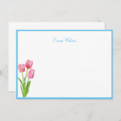 カスタムメモカード – チューリップ ノートカード (正面/裏面)