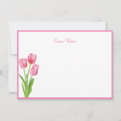 カスタムメモカード – チューリップ ノートカード (正面)