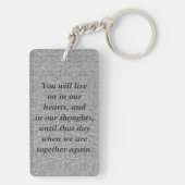 カスタムメモリアルアニックシルバールック キーホルダー (裏面)