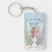 カスタムメモリアルエンジェルウィングアドフォト キーホルダー (正面)