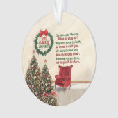 カスタムメモリアルオーナメントクリスマスイン天国メモール オーナメント (正面)