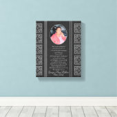 カスタムメモリアルキープサケ キャンバスプリント (インサイチュ (ウッドフロア))