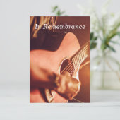 カスタムメモリアルギタープレイヤーミュージックインビタ 招待状 (スタンド正面)