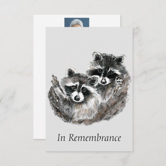 カスタムメモリアルサービスかわいい子どもたち 招待状 (正面/裏面)