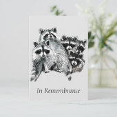 カスタムメモリアルサービスアライグマ招待状 招待状 (スタンド正面)