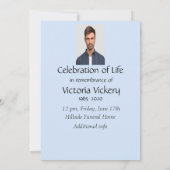 カスタムメモリアルサービスセーリングセーリングボート湖Inv 招待状 (裏面)