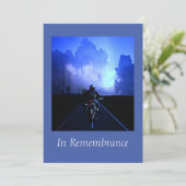 カスタムメモリアルサービスバイクバイクもしくは自転車に乗る人チョッパー 招待状 (スタンド正面)