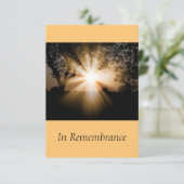 カスタムメモリアルサービスビューティフルサンシャイン 招待状 (スタンド正面)