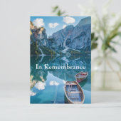 カスタムメモリアルサービスビューティフルマウンテンレイクイン 招待状 (スタンド正面)