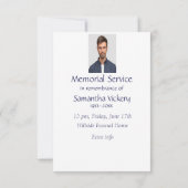 カスタムメモリアルサービス招待状ステラジェイバード 招待状 (裏面)