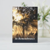 カスタムメモリアルサービス美しいサンシャインホース 招待状 (スタンド正面)