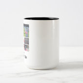 カスタムメモリアルデー8フォトコラージュ ツートーンマグカップ (中央)