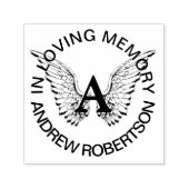 カスタムメモリアルモノグラムゴム印 セルフインキングスタンプ (デザイン)