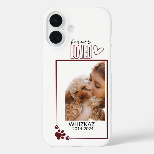 カスタムメモリアル「永遠に愛された」名前と写真 Case-Mate iPhoneケース (裏面)