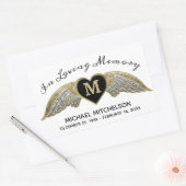 カスタムメモリアル 長方形シール (封筒)