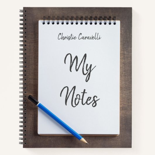 カスタムメモ帳マイノート ノートブック (正面)