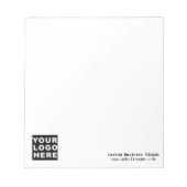 カスタムメモ帳Business Companyロゴプロモーション ノートパッド (正面)