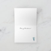 カスタムメリーお洒落クリスマス・ホリデー・カード シーズンカード (内部)