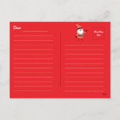 カスタムメリークリスマスとハッピーニューイヤーカード シーズンポストカード (裏面)