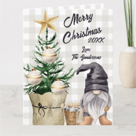 カスタムメリークリスマスウォーター色格言プレイド カード