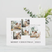 カスタムメリークリスマスカード印刷可能カード シーズンカード (スタンド正面)