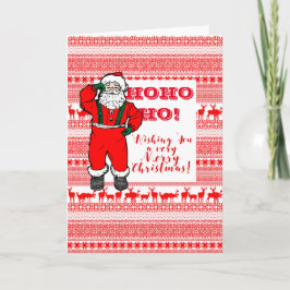 カスタムメリークリスマスサンタシーズンの挨拶 シーズンカード