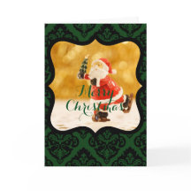 カスタムメリークリスマスサンタスケートで滑る