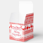 カスタムメリークリスマスシーズンのグリーティングのお願い フェイバーボックス (オープン)