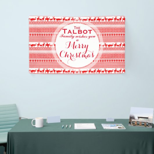 カスタムメリークリスマスシーズンのグリーティングバナー 横断幕 (トレードショー)
