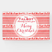 カスタムメリークリスマスシーズンのグリーティングバナー 横断幕 (横)