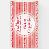 カスタムメリークリスマスシーズンのグリーティングバナー 横断幕 (縦)