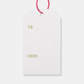 カスタムメリークリスマスツリーホリデイ ギフトタグ (裏面)