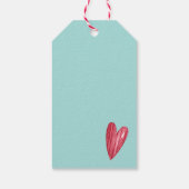 カスタムメリークリスマスハウスびんのギフトラベル ギフトタグ (裏面)